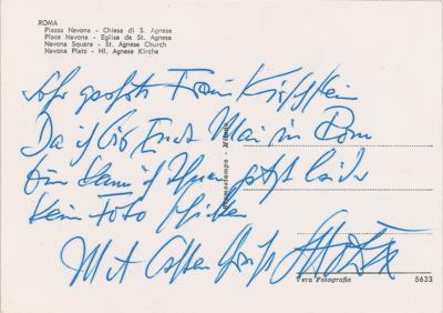 Lot #316 Otto Dix Autograph Note Signed