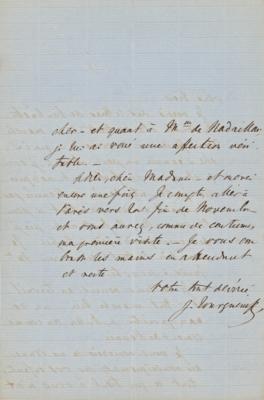 Lot #351 Ivan Turgenev Autograph Letter Signed - Image 3