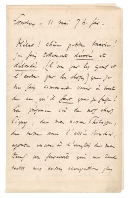 Lot #396 Charles Gounod Autograph Letter Signed
