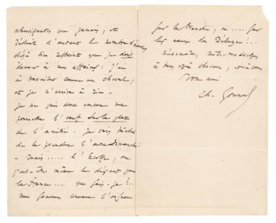 Lot #396 Charles Gounod Autograph Letter Signed - Image 2