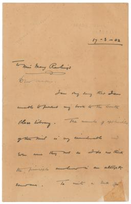 Lot #366 H. G. Wells Autograph Letter Signed on