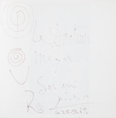 Lot #306 Pablo Picasso Signed Book - '347 Gravures' - Image 2