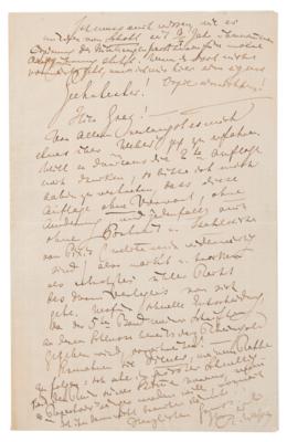 Lot #376 Richard Wagner Autograph Letter Signed