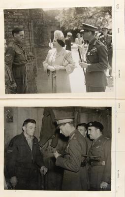 Lot #135 King George VI and British Military Notables Signed WWII Civil Resettlement Unit Guest Book - Image 5