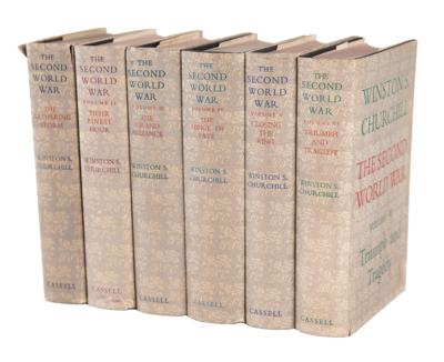 Lot #235 Winston Churchill: The Second World War, Vols. I-VI (First Edition Set)