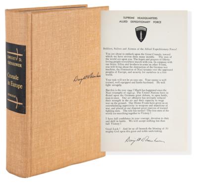 Lot #245 Dwight D. Eisenhower Signed Book - Crusade in Europe - Image 1