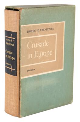 Lot #245 Dwight D. Eisenhower Signed Book - Crusade in Europe - Image 3