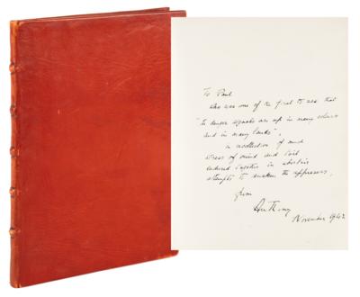 Lot #243 Anthony Eden Signed Book - 1938 Speech on War and Peace, Ultra-Rare Limited Edition of 12