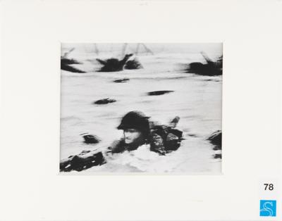 Lot #230 Robert Capa 'Omaha Beach During the D-Day Landings' Wire Photograph - Image 2