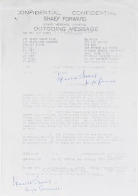 Lot #265 World War II Book Message: Eisenhower's SHAEF Forward Total Ceasefire Order (May 7, 1945): "All offensive operations by Allied Expeditionary Force will cease" - Image 3