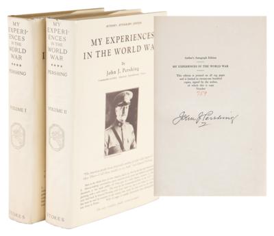 Lot #211 John J. Pershing Signed Book - My Experience in the World War