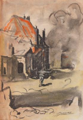 Lot #210 Lucien Jonas (8) Original WWI Drawings in Limited Edition Book Set - Image 10