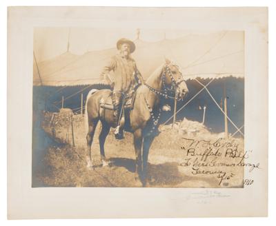 Lot #110 William F. 'Buffalo Bill' Cody Signed Oversized Photograph