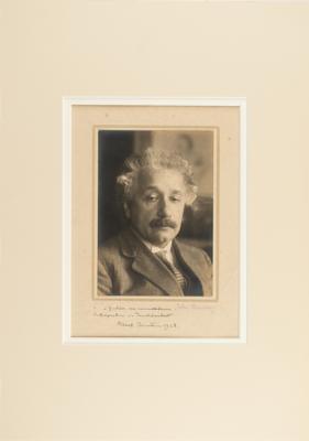 Lot #93 Albert Einstein Signed Photograph - presented to "the wonderful performer," French pianist Youra Guller - Image 2