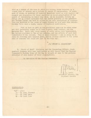 Lot #269 World War II: 'Victory Order of the Day' from V-E Day (May 8, 1945) - Image 2