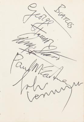 Lot #378 Beatles Signatures (June 9, 1963) -obtained at King George’s Hall in Blackburn, Lancashire - Image 1
