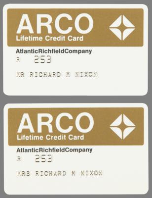 Lot #28 Richard and Pat Nixon (2) Presidential ARCO Credit Cards - Image 1