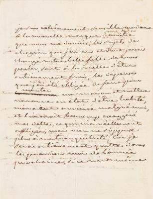 Lot #546 Josephine Bonaparte Autograph Letter Signed on Decorating the Château de Malmaison