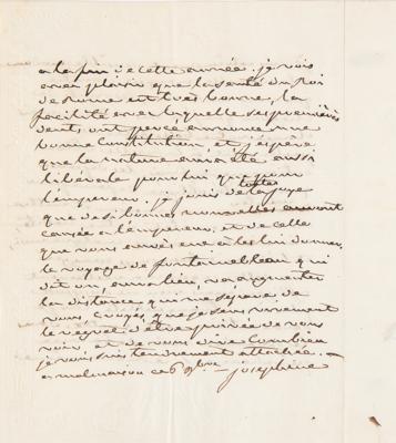Lot #546 Josephine Bonaparte Autograph Letter Signed on Decorating the Château de Malmaison - Image 2