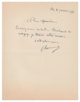 Lot #6065 Maurice de Vlaminck Autograph Letter