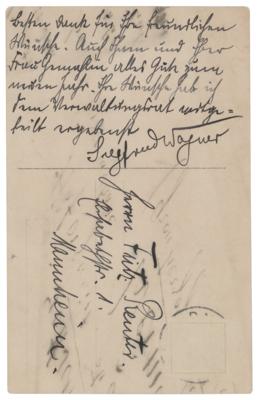 Lot #6243 Siegfried Wagner Autograph Letter Signed