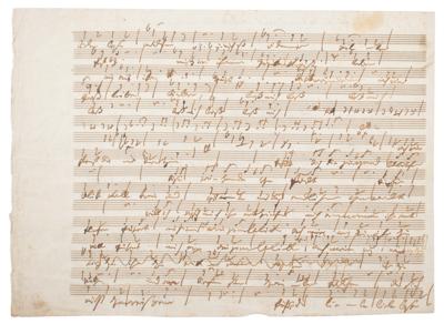 Lot #6217 Ludwig van Beethoven Autograph Musical Manuscript - Image 2