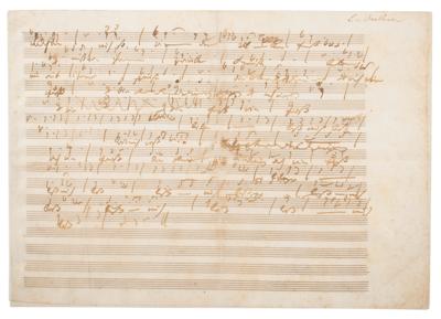 Lot #6217 Ludwig van Beethoven Autograph Musical Manuscript - Image 3