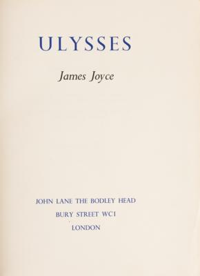 Lot #6110 James Joyce Signed Book - Ulysses (Limited Edition, 1936) - Image 5