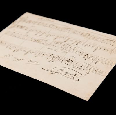 Lot #6230 Giuseppe Verdi Autograph Musical