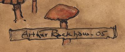 Lot #6132 Arthur Rackham Signed Original Illustration for Rip Van Winkle - Image 2