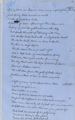 Lot #6108 Victor Hugo: Algernon Swinburne (2) Handwritten Poems Honoring Hugo - Image 4