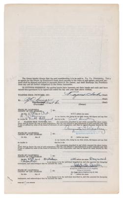 Lot #6075 Raymond Chandler Signed Contract for 'The Big Sleep' - Initialed 13 Times! - Image 7