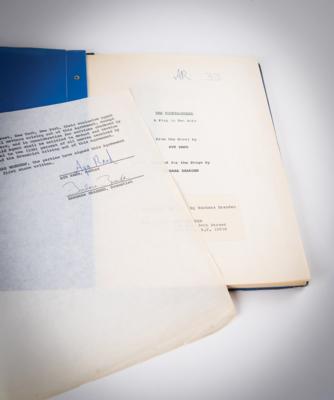 Lot #6133 Ayn Rand Signed Contract and Script for 'The Fountainhead' Stage Adaptation - Image 1