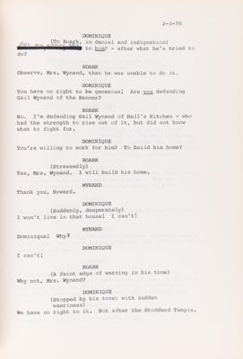Lot #6133 Ayn Rand Signed Contract and Script for 'The Fountainhead' Stage Adaptation - Image 8