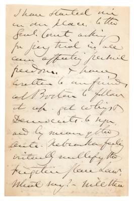 Lot #6205 John Greenleaf Whittier Autograph Letter Signed, Hoping to "Nullify the Fugitive Slave Law" - Image 2