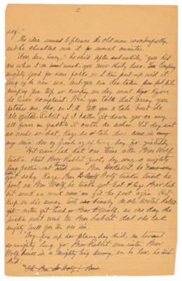 Lot #6099 Joel Chandler Harris Handwritten Manuscript for 'Br'er Wolf Falls a Victim' - Image 3