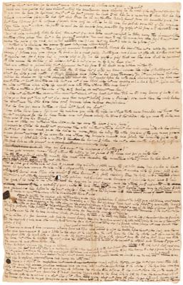 Lot #6083 James Fenimore Cooper Handwritten Manuscript for 'The Headsman' - Image 1