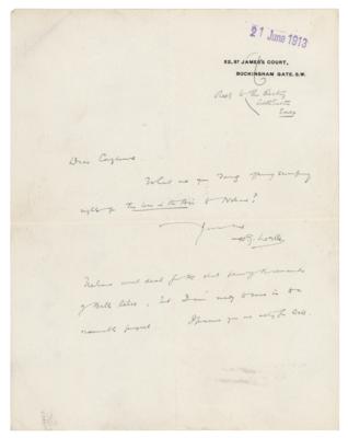 Lot #6203 H. G. Wells Autograph Letter Signed - Image 1