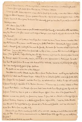 Lot #6150 William Makepeace Thackeray Handwritten Manuscript for 'The Newcombes' - Image 4