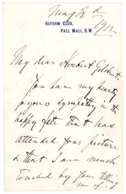 Lot #6109 Henry James Autograph Letter Signed