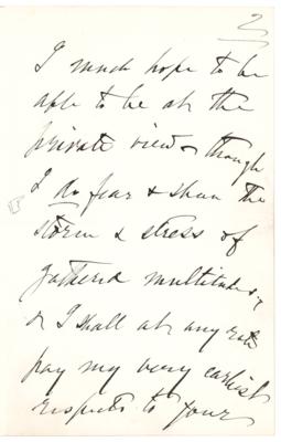 Lot #6109 Henry James Autograph Letter Signed - Image 2