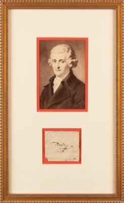 Lot #6225 Franz Joseph Haydn Signature - Image 1