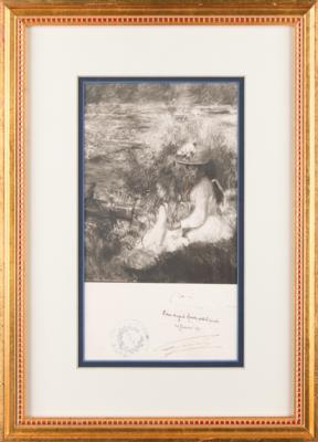 Lot #6027 Pierre-Auguste Renoir Signed Photograph - Image 2