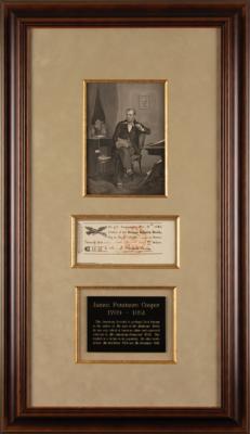 Lot #6169 James Fenimore Cooper Signed Check - Image 1