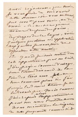 Lot #6136 George Sand Autograph Letter Signed on Frederic Chopin - Image 3