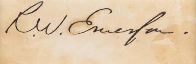 Lot #6174 Ralph Waldo Emerson Signature - Image 2