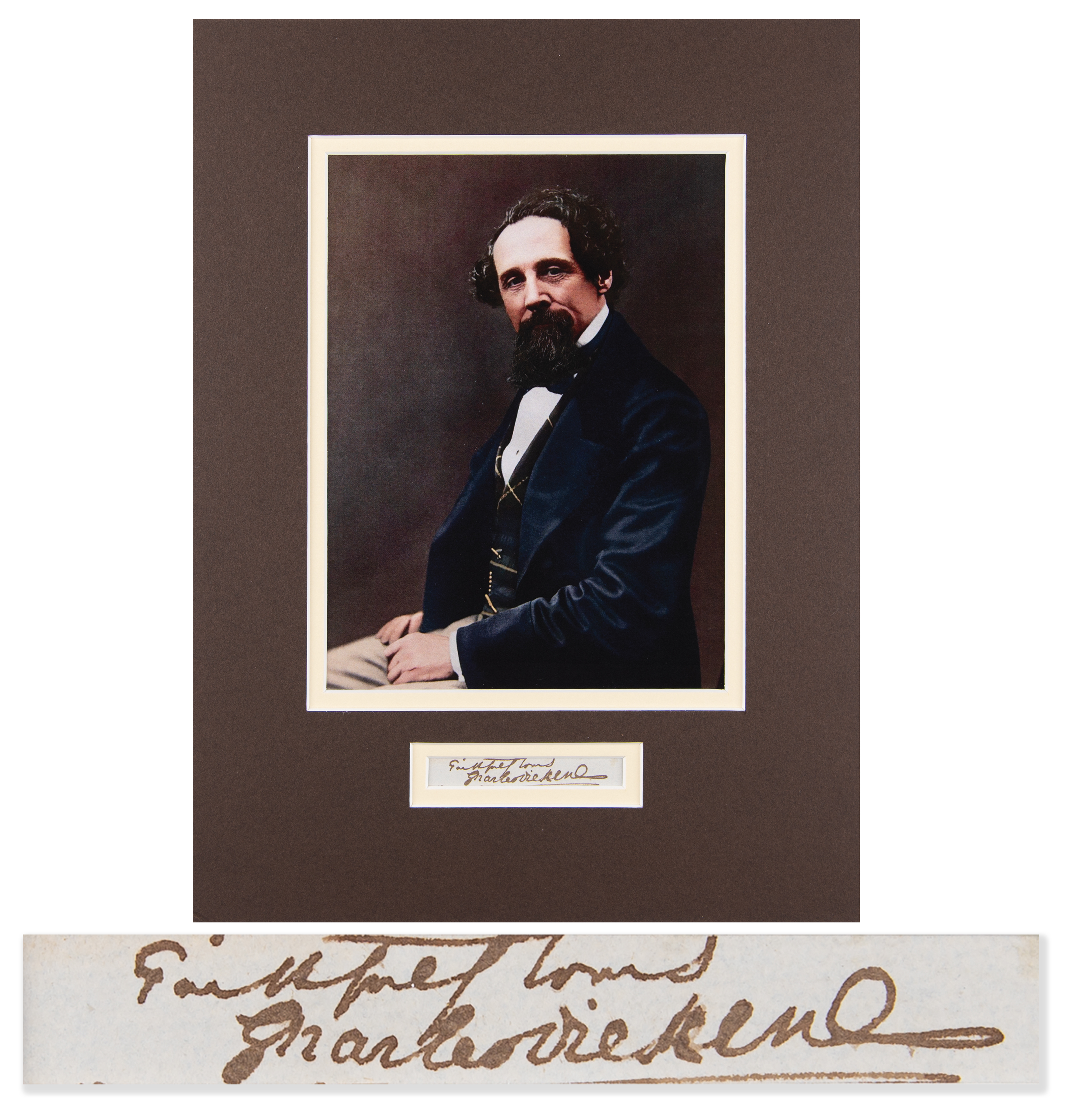 Lot #6089 Charles Dickens Signature