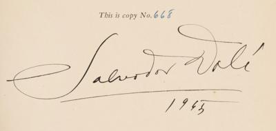 Lot #6006 Salvador Dali Signed Book - Autobiography of Benvenuto Cellini - Image 2