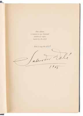 Lot #6006 Salvador Dali Signed Book - Autobiography of Benvenuto Cellini - Image 4