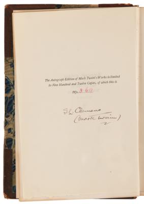 Lot #6078 Samuel L. Clemens Signed Ltd. Ed. Book - The Innocents Abroad - Image 4